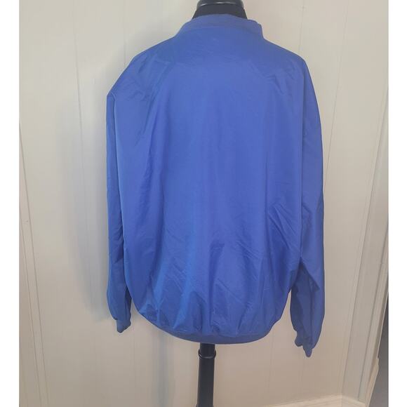 VTG Holloway Windbreaker Pullover Jacket Men’s L Blue V-Neck 90s GUC - Picture 3 of 11